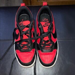 Nike Kids Black and Red Sneakers